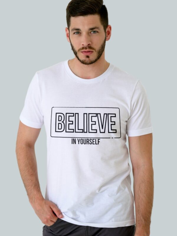Classic Cotton T-Shirt "Believe in Yourself"