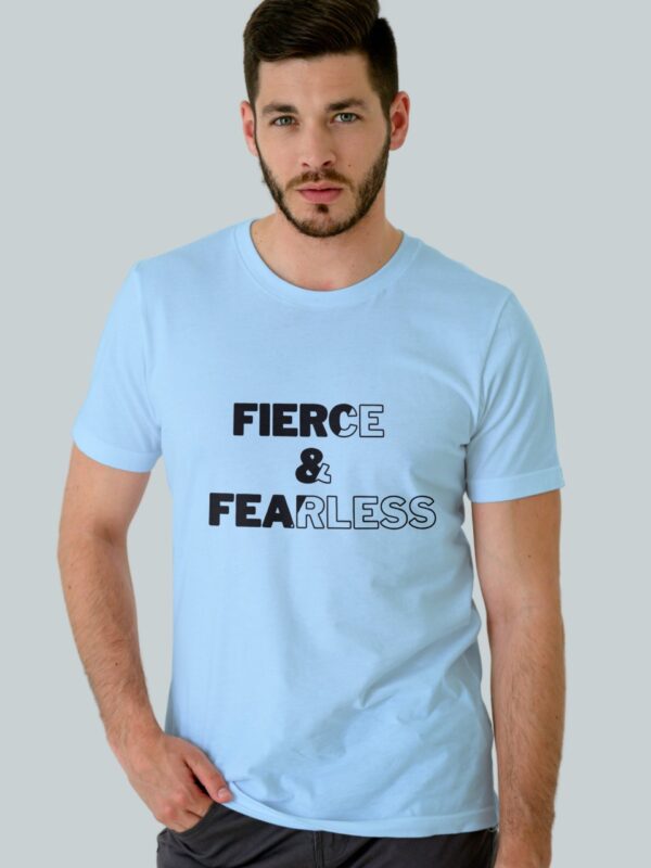 Fierce and Fearless- Cotton Bio-Washed T-Shirt