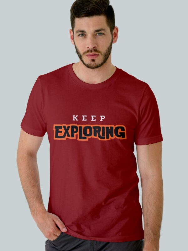 Keep Exploring -Cotton Bio-Washed T-Shirt