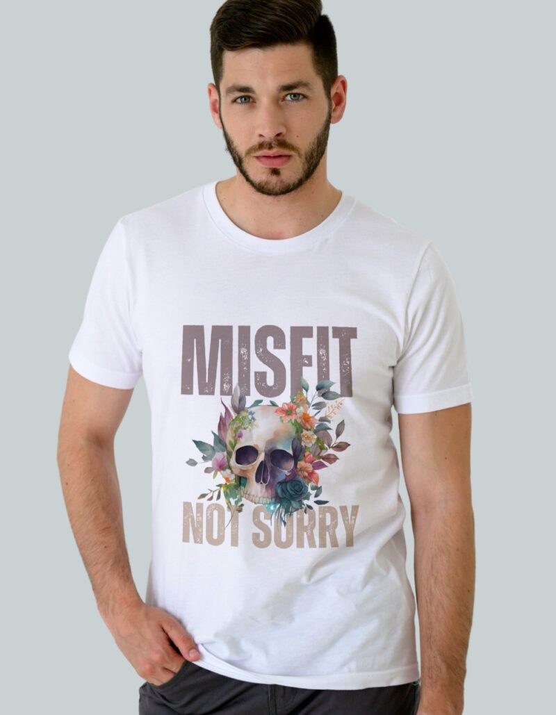 Misfit Not Sorry- Bio-Washed T-Shirt