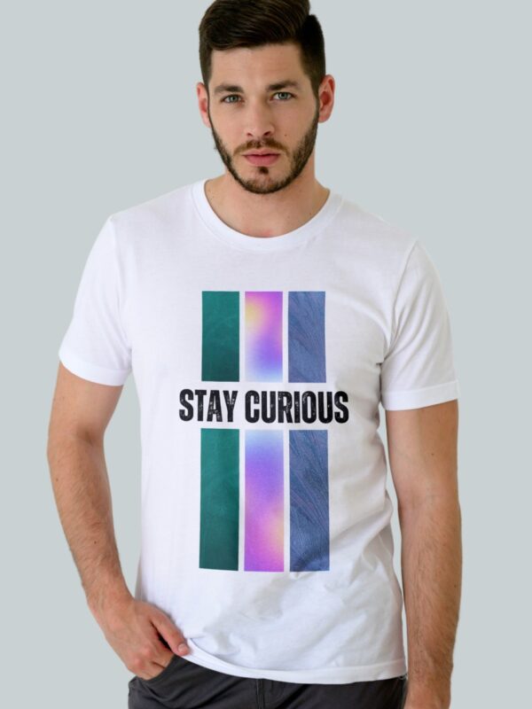 Classic Cotton T-Shirt-"Stay Curious"