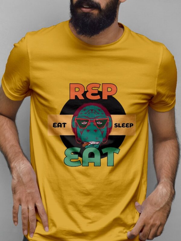 Classic Printed T-Shirt - "Eat Sleep Repeat"