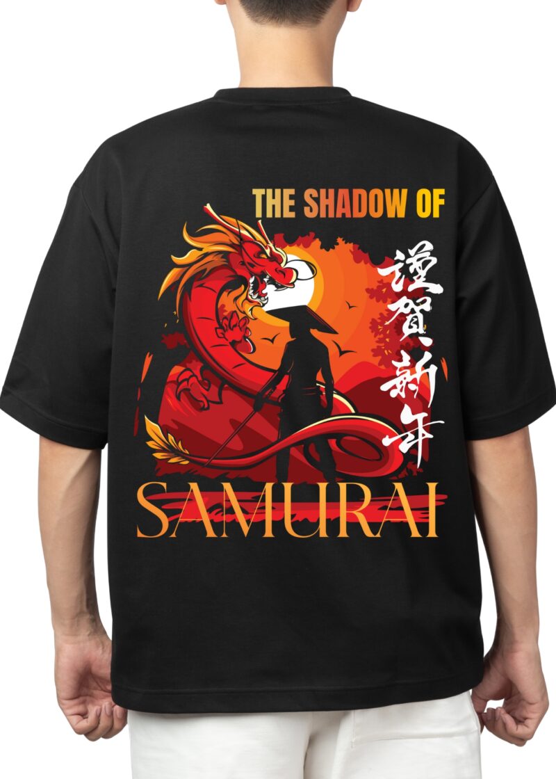 Oversized T-Shirt Shadow of Samurai