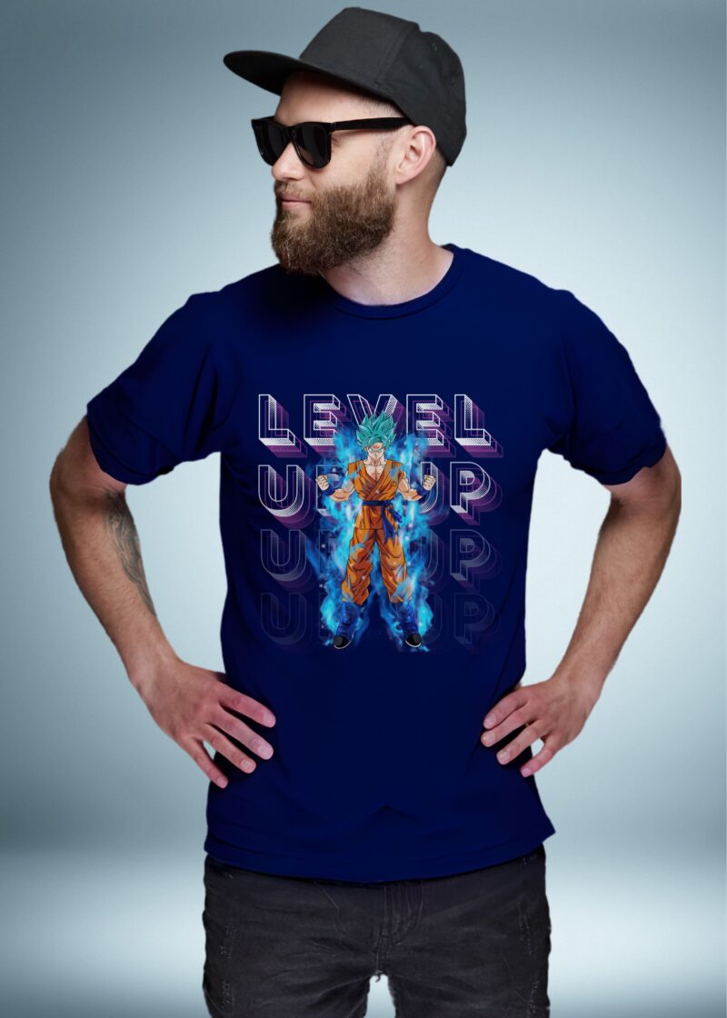 Level Up Goku Black T Shirt