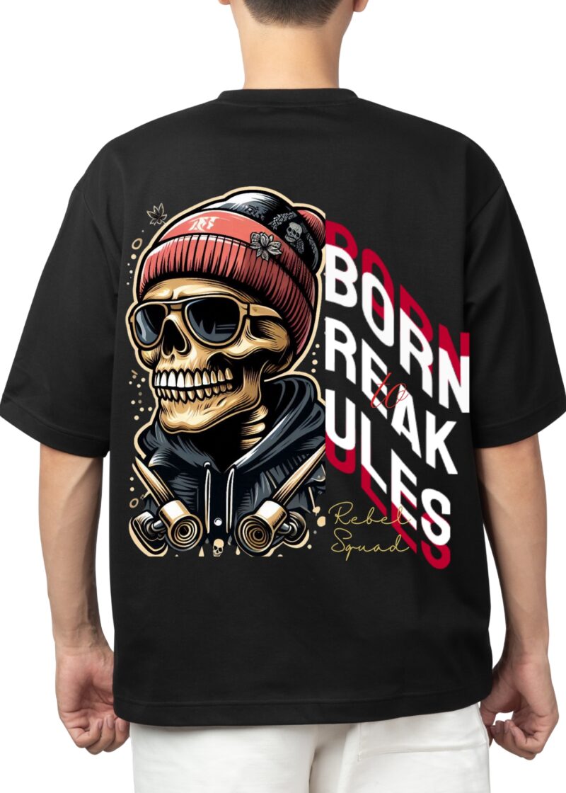 Oversized T-Shirt Born to Break Rules