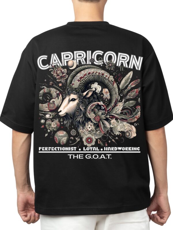 Oversized T-Shirt Zodiac Sign Capricorn