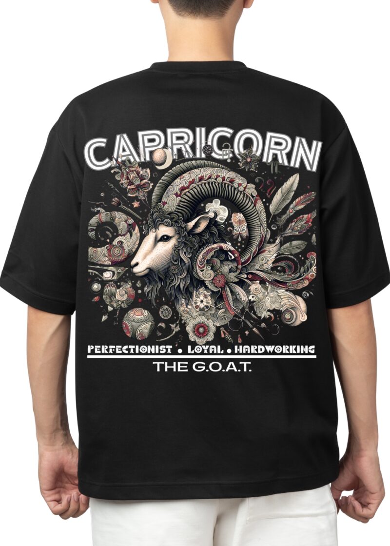 Oversized T-Shirt Zodiac Sign Capricorn