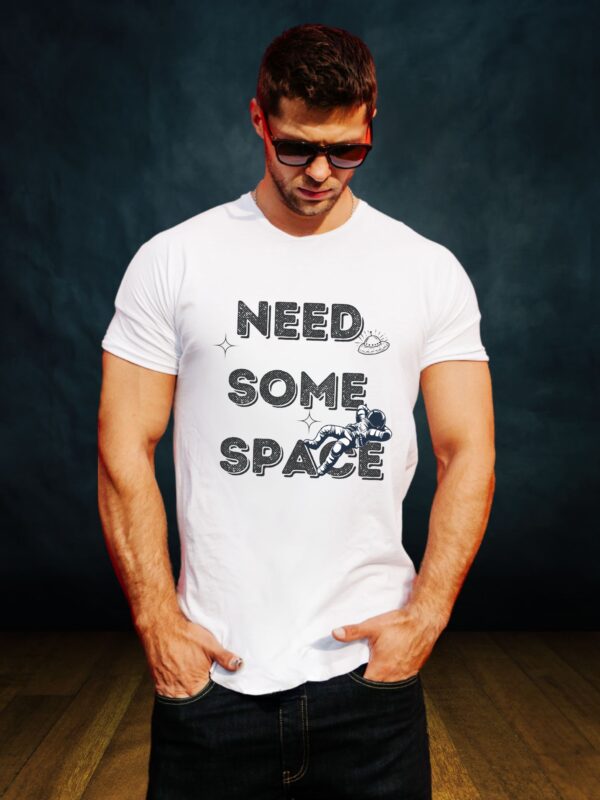 Need Some Space Black Tshirt