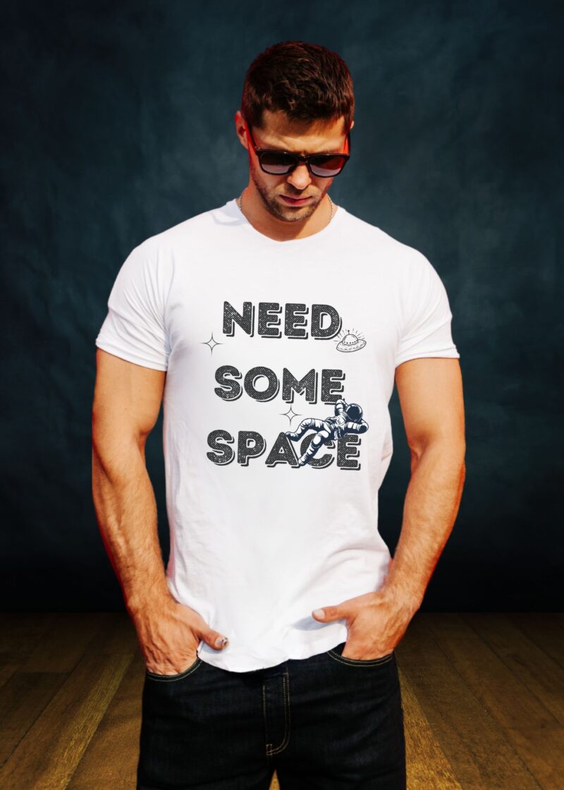 Need Some Space Black Tshirt