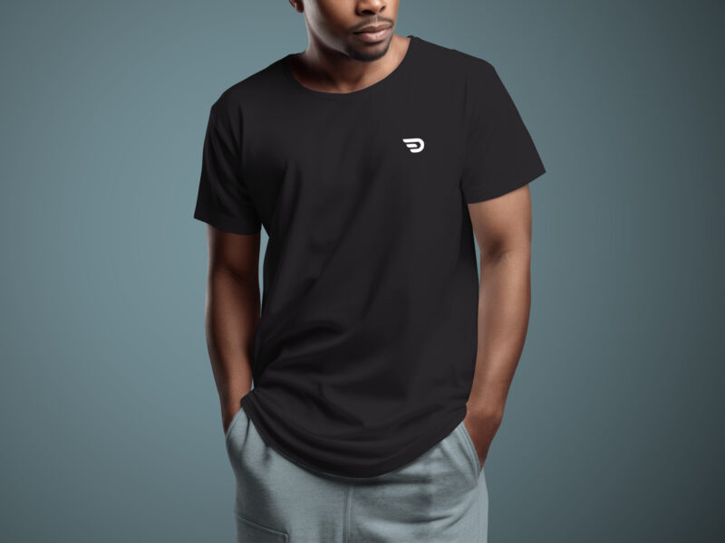 Desear Solid Black Classic fit T-Shirt