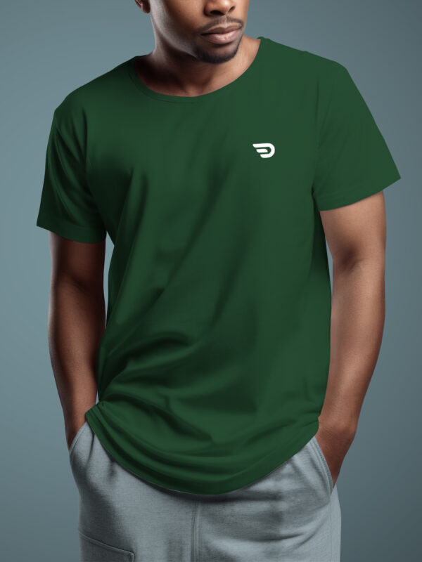 Desear Solid Green T-Shirt