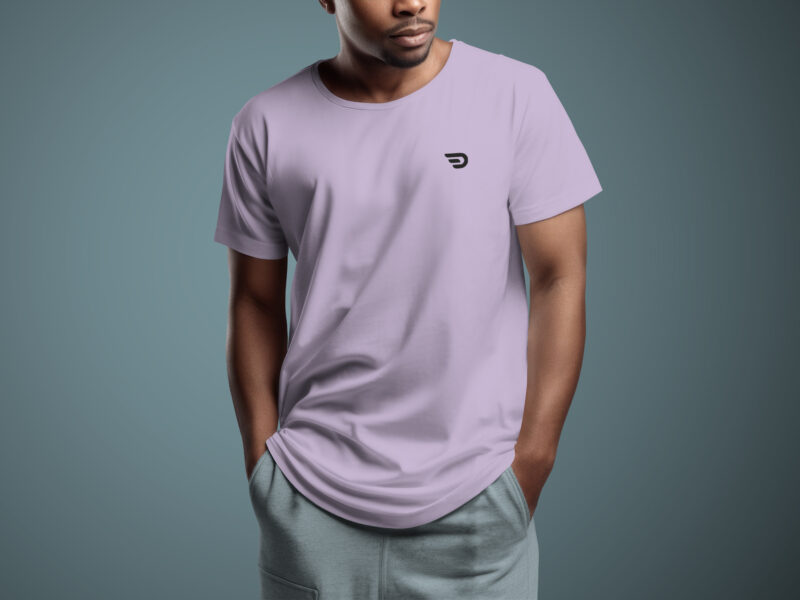 Desear Solid Lavender T-Shirt