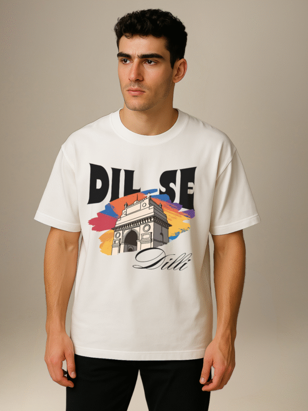City Soul Collection-Oversize T-shirt-"Dil Se Dilli'-Delhi