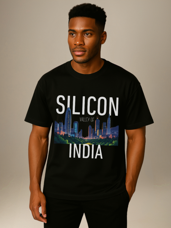 City Soul Collection-Oversize T-shirt "Silicon Valley Of India" -Bengaluru