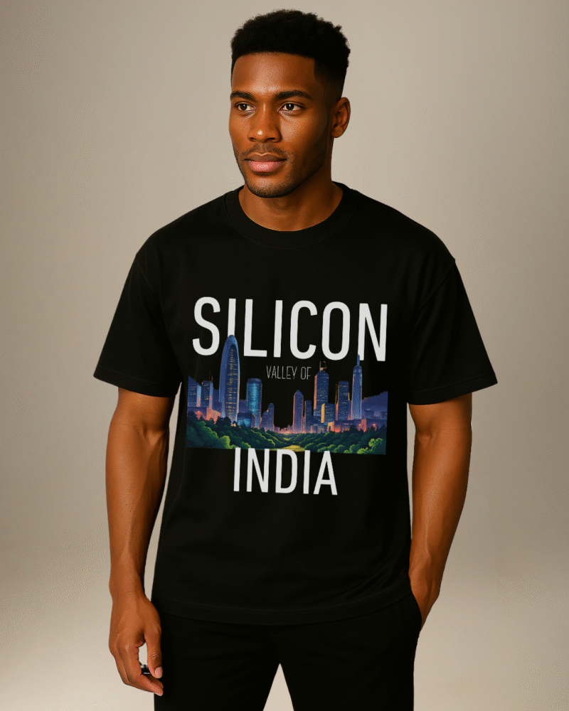 City Soul Collection-Oversize T-shirt "Silicon Valley Of India" -Bengaluru