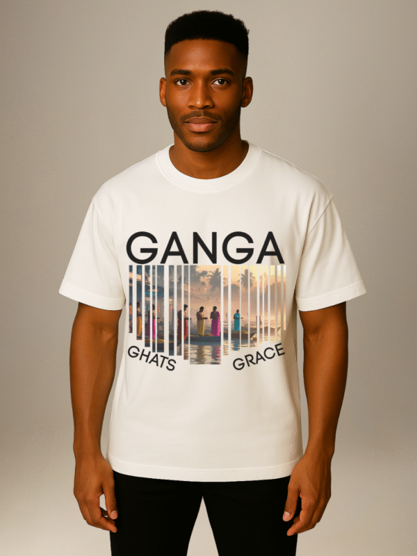 City Soul Collection-Oversize T-shirt- "Ganga -Ghats Grace"-Banaras