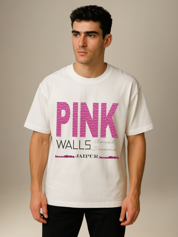 City Soul Collection-Oversize T-shirt -Pink Walls Royal Dreams -Jaipur