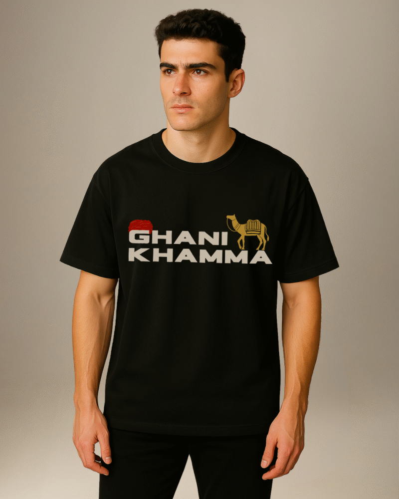 City Soul Collection- Oversize T-shirt- Ghani Khamma - Jaipur