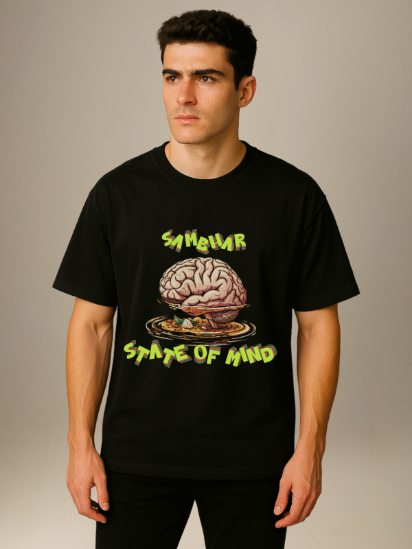 City Soul Collection-Oversize T-shirt-"Sambhar State Of Mind" - Chennai