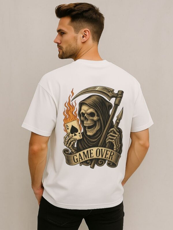 Evil Collection-Oversized Graphic print Tee-"GAME OVER"