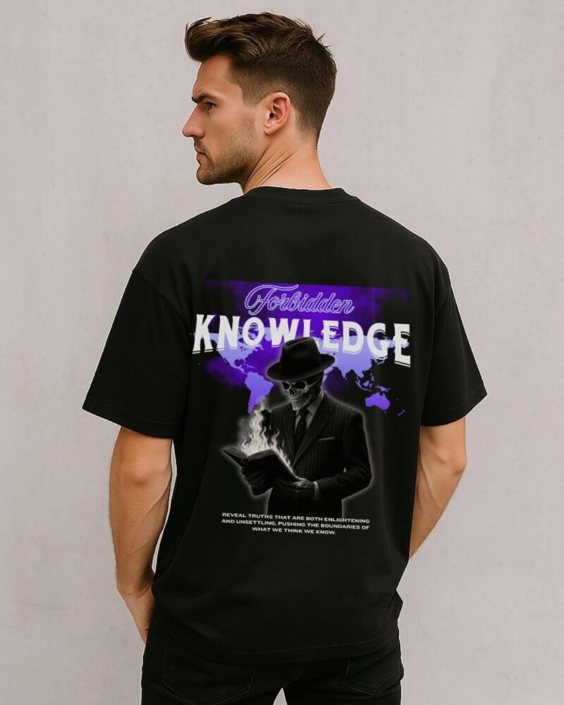 Evil Collection-Oversized Graphic print Tee-"Forbidden Knowledge"
