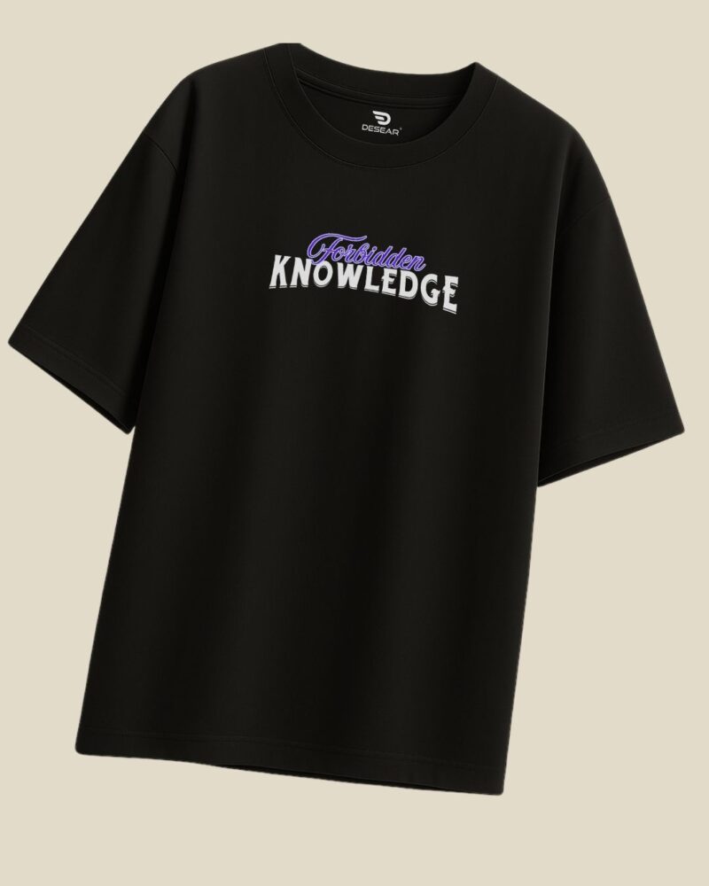Evil Collection-Oversized Graphic print Tee-"Forbidden Knowledge" - Image 4