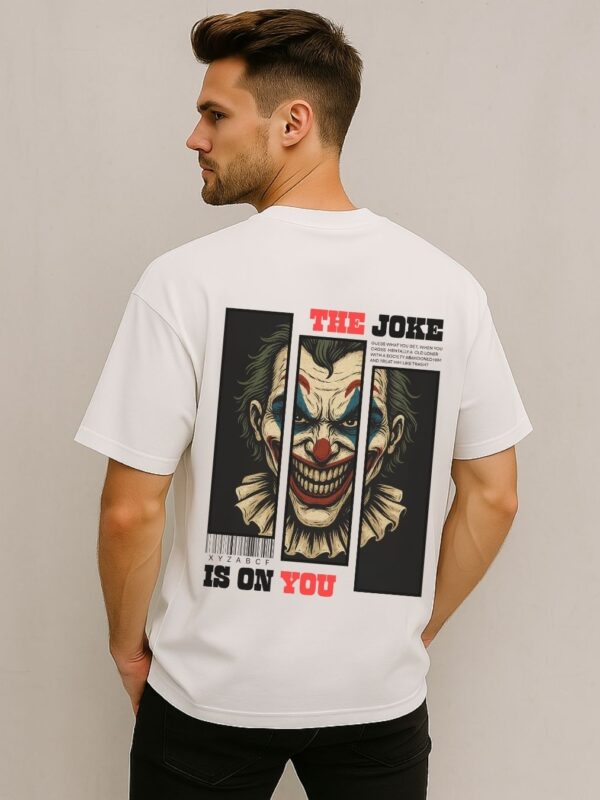 Evil collection-Oversized Graphic print Tee-"The Joke is On You"