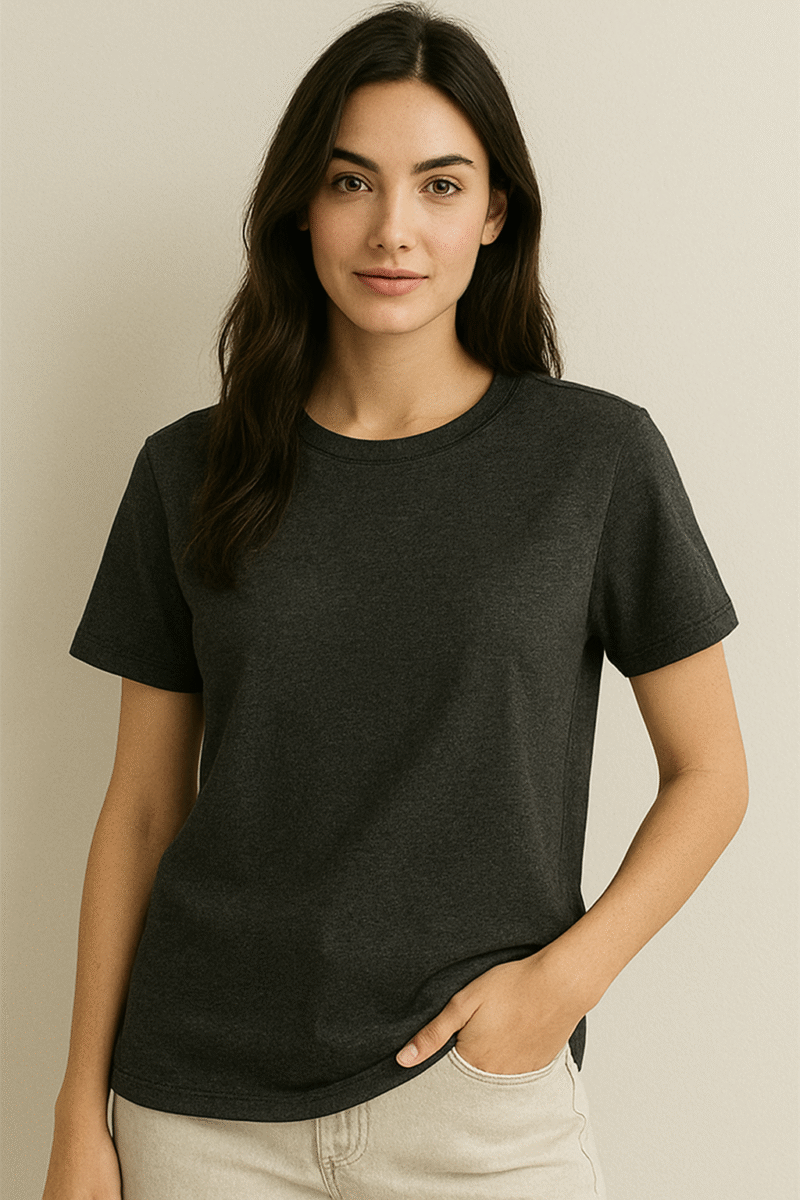 Desear Boyfriend Fit Solid Antra Melange - Image 2