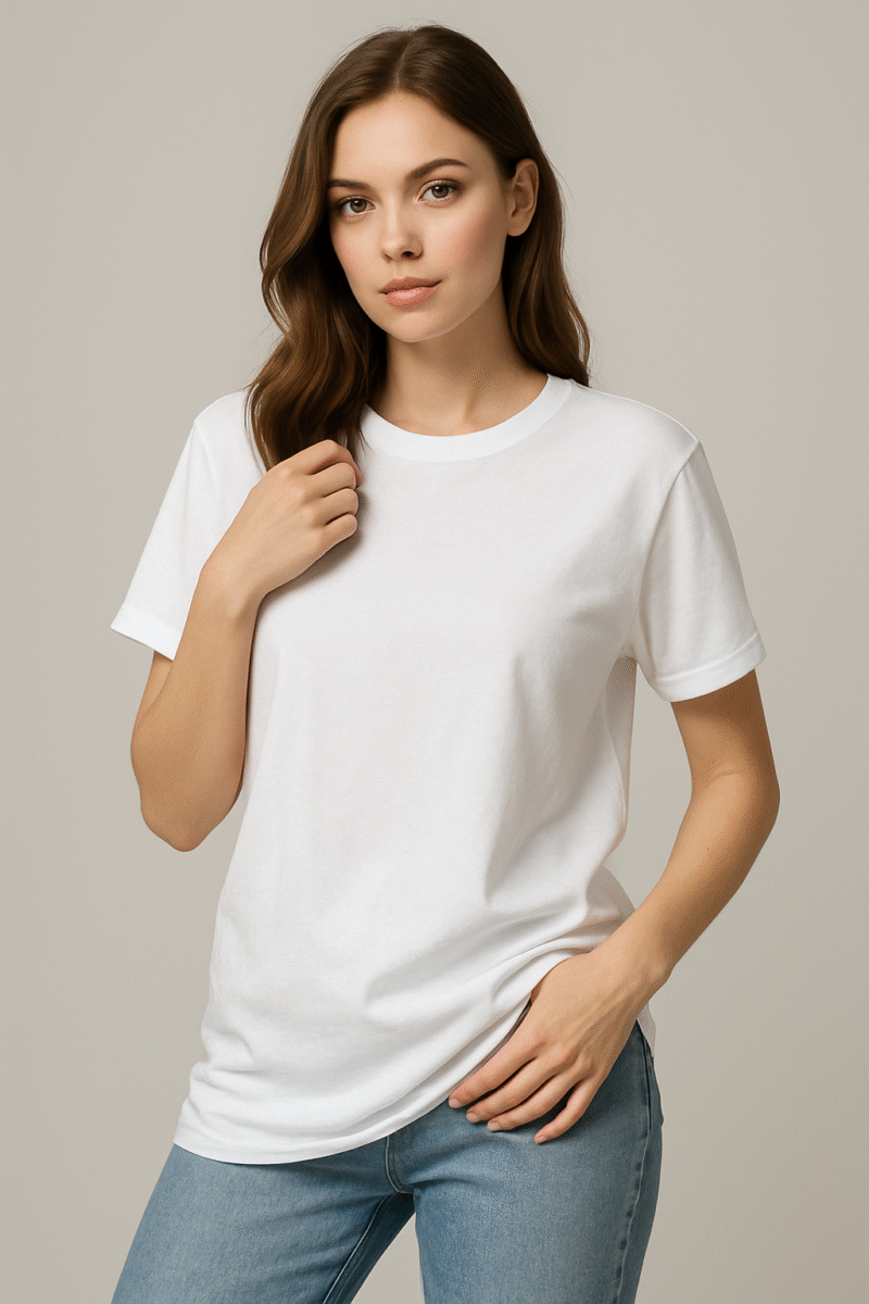 Desear Boyfriend Fit Solid White - Image 2